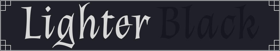 Lighter Black Header